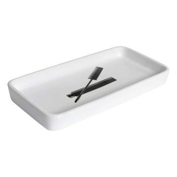 Cosmetique Bathroom Tray White - Allure Home Creations