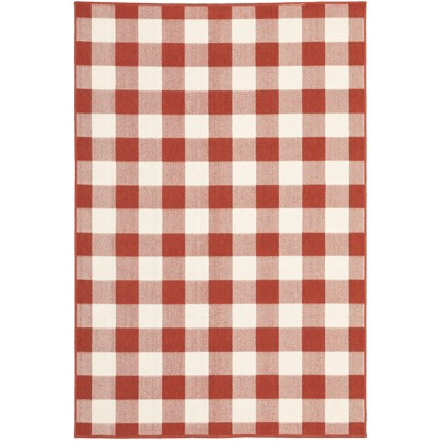 Oriental Weavers Meridian 2598R Red/ Ivory Indoor/Outdoor Area Rug - 7'10" x 10'10"