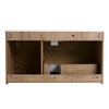 ChicFurnit Bathroom Vanities 36 Inch Wallmounted Vanity with Gel Sink and Soft Close Storage for Bathroom, Brown, 35.6"*18.1"*19.4" - 4 of 4