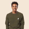 Dalix Ghost Embroidered Crewneck Long Sleeve Sweatshirt Fleece Men - 3 of 4