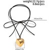 Chunky Puffy Heart Choker - Adjustable Velvet Chain Y2K Trendy Jewelry for Women - 4 of 4