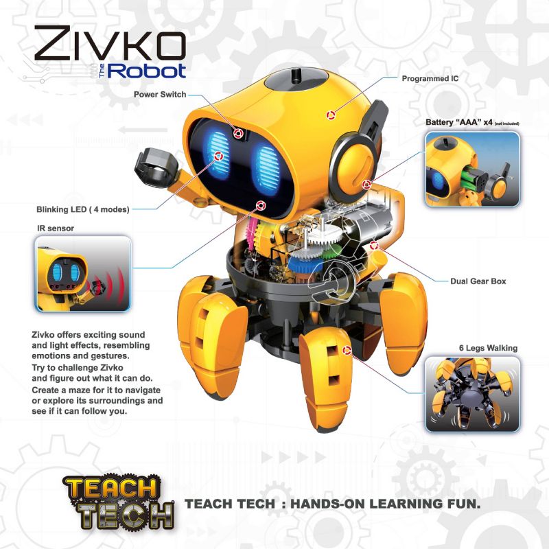 Teach Tech Zivko The Robot Kit, 4 of 6