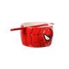 Spider-Man Classic Spider-Man Mask Red 33 Oz Sculpted Ceramic Ramen Bowl With Chopsticks - 2 of 4