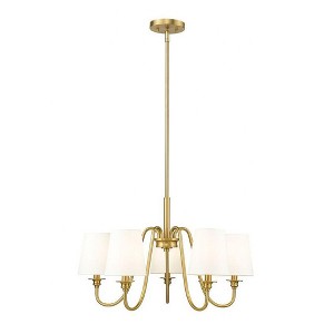 Z-Lite Gianna 5 - Light Chandelier in  Modern Gold - 1 of 4