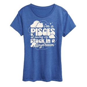 Women's - Instant Message - I'm A Pisces Daydream Short Sleeve Graphic T-Shirt - 1 of 4
