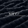 Cozy Soft Striped Fleece Blankets Decorative Plush Luxury Ribbed Warm Blanket for Couch, Sofa, Chair & Bed  - Lux Decor Collection - 4 of 4