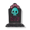 Halloween Craft Skull Headstone Wood Base - Mondo Llama™ - 3 of 3