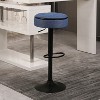 Grungis Round Faux Leather Swivel Bar Stools with Footrest Set of 2,Counter Stools with Adjustable Height,Kitchen Chair for Kitchen Island - 4 of 4