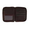 CTM Men's Leather Zip-Around European Inspired Wallet - 4 of 4
