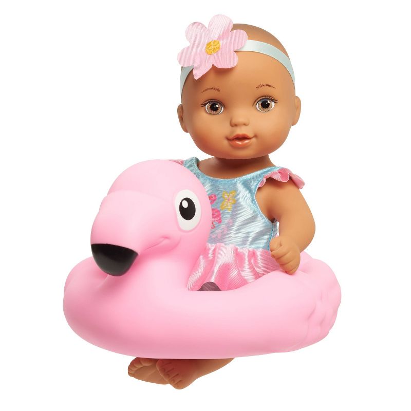 Waterbabies Bathtime Fun 9&#34; Baby Doll - Light Brown Eyes, 2 of 9
