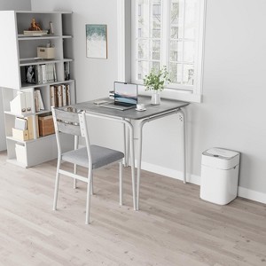 WhizMax Dining Table Set for 2 with Square Wood Top and Cushioned Chairs, 3 Piece Kitchen & Dining Room Sets for Small Space, Apartment - 1 of 4