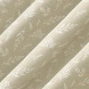 No. 918 1pc 50"x84" Briarwood Leaf Puff Print Textured Sheer Rod Pocket Curtain Panel Taupe - 3 of 4