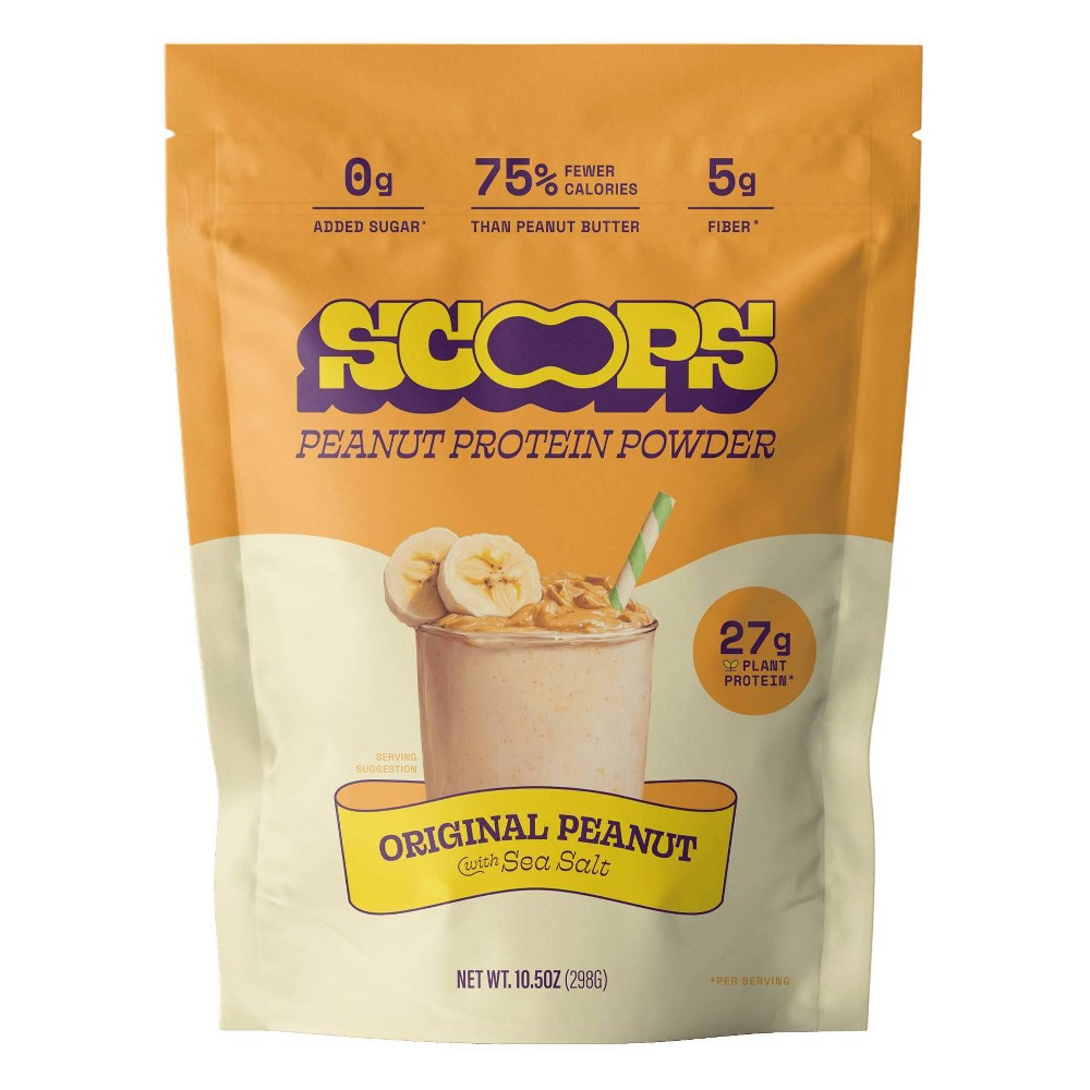 Scoops Original Protein Plus Peanut Powder - 10.5oz