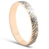 Pompeii3 4mm Band 14k Yellow & Black Gold Unique Cheetah Mens Wedding Ring - 2 of 4