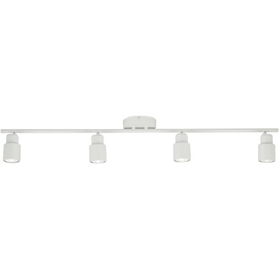 Melson White 4-Head LED Ceiling Track Light Fixture