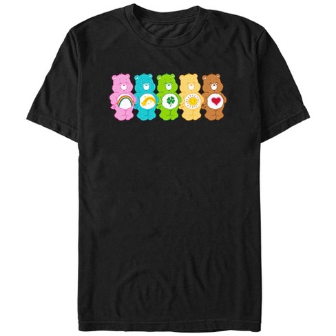 Men's Care Bears Bears Line Up T-Shirt - Black - Medium