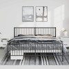 vidaXL Metal California King Bed Frame with Headboard & Footboard, Heavy-Duty, No Mattress - 3 of 4