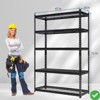 Heavy Duty 5 Tier Metal Garage Shelving Unit Adjustable Metal Shelf Storage Rack Shelf for Laundry Restaurant Pantry Kitchen - 3 of 4