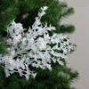 Northlight 26" White Glittered Holly Leaves and Berries Artificial Christmas Spray - 3 of 3