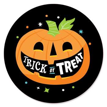 Big Dot of Happiness Happy Halloween - Mini Candy Bar Wrappers, Round Candy  Stickers & Circle Stickers - Witch Party Candy Favor Sticker Kit - 304 Pcs  