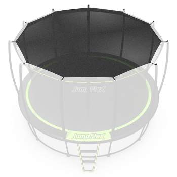 JumpFlex SMARTSHADE Soft Outdoor Trampoline Shade Canopy Cover for Sun Protection, Compatible with HERO 15' Model ONLY, TRAMPOLINE NOT INCLUDED, Black