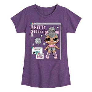 Girls' - LOL Surprise! - Computer Design Fitted Short Sleeve Graphic T-Shirt - 1 of 4