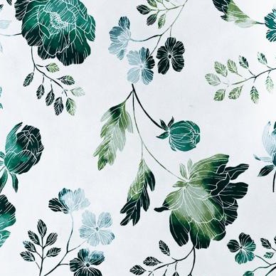 ivory misty floral