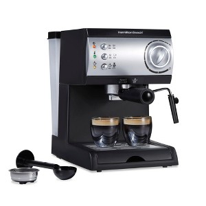 Hamilton Beach Espresso and Cappuccino Maker Black and Stainless 40715 - 1 of 4