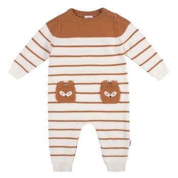 Gerber Baby and Toddler Boys' Sweater Knit Footless Romper