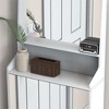 Shoe Cabinet with Mirror Drawers, Hidden Shoe Storage Cabinet with 3 Flip Drawers, Freestanding Shoe Rack for Closet Hallway Entryway Small Spaces - 4 of 4
