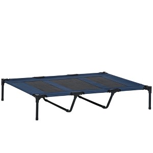 PawHut 48" x 36" Elevated Breathable Dog Bed Portable Pet Cot w/ Carry Bag Metal Frame Breathable Mesh Indoor and Outdoor - 1 of 4