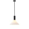 Dewdrop Mid Century Modern Pendant Light Matte  Iron Aluminum Acidwashed Glass 1 Light ETL - 2 of 4
