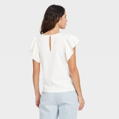 ruffle sleeve top target
