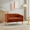 NicBex 50.78 Inch Modern Loveseat Couch,Corduroy 2-Seat Sofa with Wooden Legs for Small Space,Bedroom,Apartment - 2 of 4