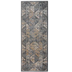 LIVN CO. Geometric Traditional Vienna Tiled Border Area Rug - 1 of 4
