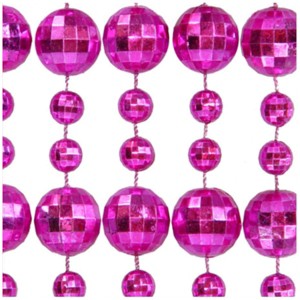 Magic Matt’s Brilliant Blinkys Round Disco Bead Necklace Pack of 12 Pink - 1 of 1