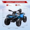 24V Kids Ride On Car, 2 Seater Licensed Can-Am Electric ATV Car for Kids, 4 Wheeler 4WD Ride On Electric Toy Car, Led, 3 Speeds - image 3 of 4