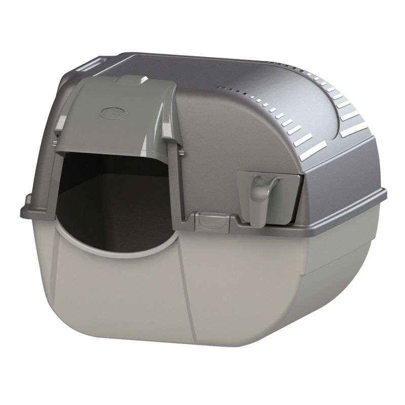 Omega Paw Elite Roll 'N Clean Self Cleaning Litter Box with Integrated Litter Step and Unique Sifting Grill, 1 of 6