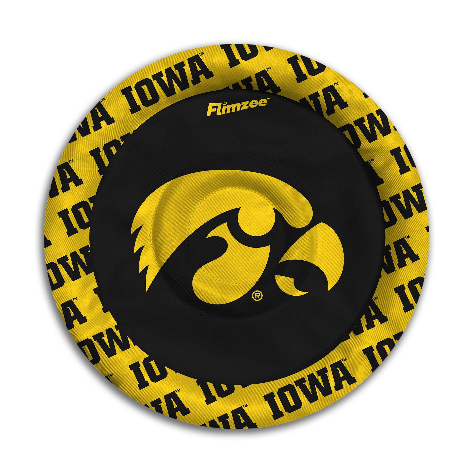 NCAA Iowa Hawkeyes Flimzee Flying Disc: Polyester Toy for Ages 2+