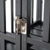 47.2'' Heavy-Duty Metal Dog Crate, Metal Kennel, Lockable, Wheels, Indoor & Outdoor Use, Black - 4 of 4