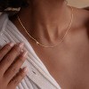 "14K Gold Plated Initial Necklace for Women, Dainty Sideways Letter Choker, Trendy Personalized Name Jewelry Gift, Minimalist Gold Necklace" - 4 of 4