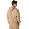 Future Planet Mens Globe Premium Pullover French Terry Soft Cotton Hoodie Sweatshirt Loose Fit Beige - 2 of 4