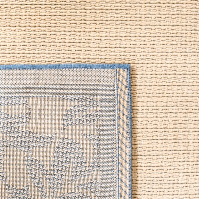 Reversible Flat-Woven Blue Runner Rug 2'3" X 6'7" - Easy Care & Stain-Resistant