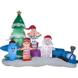 Gemmy Christmas Airblown Inflatable Misfit Toys Scene Rudolph, 7 ft Tall, Multicolored - 1 of 2