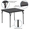 Flash Furniture Kids Black 5 Piece Folding Table and Chair Set - image 3 of 4