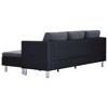vidaXL Sofa Black (sofa), Dark Gray (cushions) - 4 of 4
