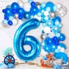 KatchOn, Giant Blue Number 6 Balloon - 40 Inch | 6th Birthday Balloon for 6th Birthday Decorations - 2 of 4