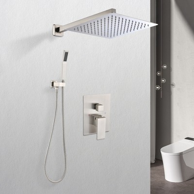 ALEXOUN  12" Rain Shower Head Systems Wall Mounted Shower
