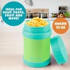Bentology Stainless Steel Insulated Lunch 13 oz Jar – Leak-Proof Storage Container for Hot & Cold Food - BPA Free - Fits Most Lunch Boxes - Teal Green - 4 of 4