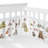 Sweet Jojo Designs Gender Neutral Crib Bedding + BreathableBaby Breathable Mesh Liner Watercolor Woodland Forest Animals 6pc - 3 of 4